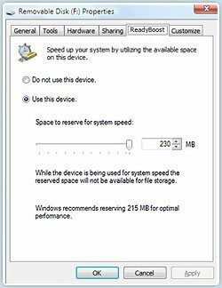 Cara-Meningkatkan Kinerja Windows 7 dan Vista menggunakan ReadyBoost