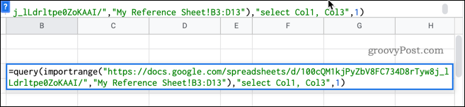 rumus lengkap di google sheets