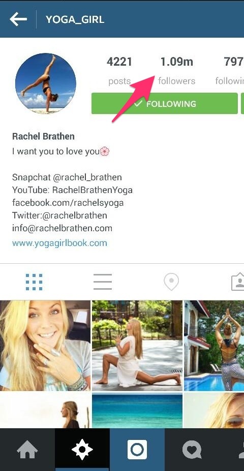 akun instagram untuk yoga_girl
