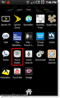 Buka Voice Dialer di ponsel Android