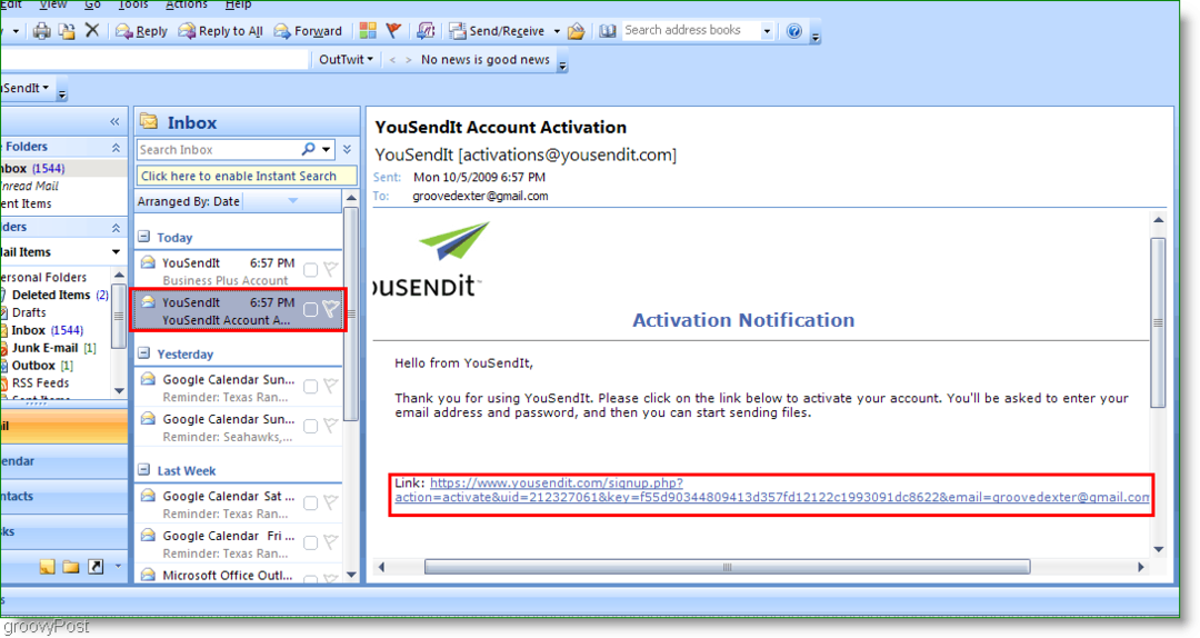 Cara Mengirim File Besar Di Outlook Secara Gratis Menggunakan YouSendIt