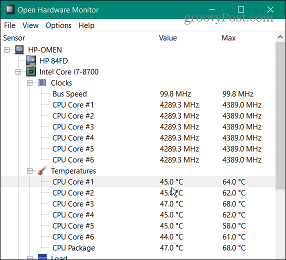 Periksa Suhu CPU di Windows 11