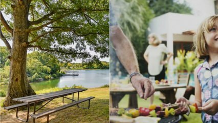 Tempat untuk barbekyu di sisi Anatolia di Istanbul