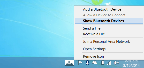 Tampilkan Perangkat Bluetooth