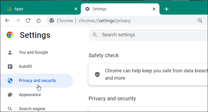 chrome privasi dan keamanan
