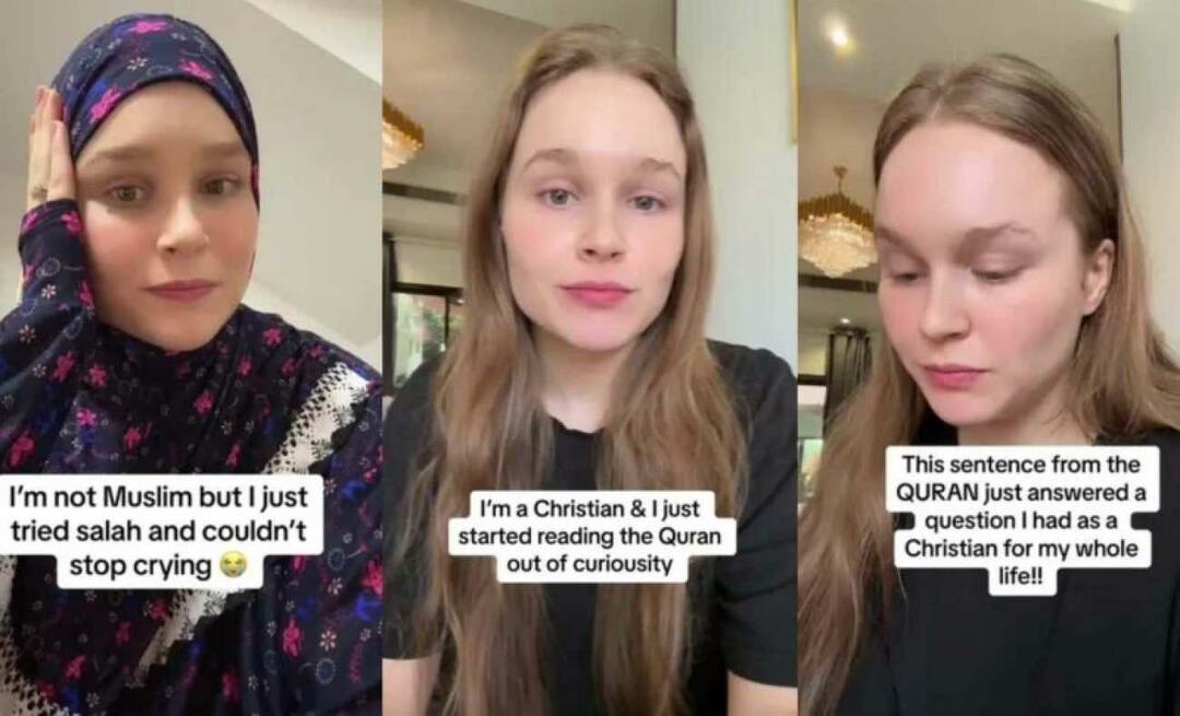 Wanita muda yang terkena dampak peristiwa di Gaza menjadi seorang Muslim! "Mulai sekarang, seseorang yang membaca Al-Qur'an..."