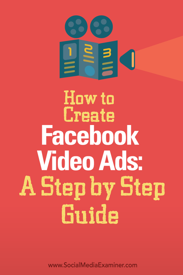 cara membuat iklan video facebook