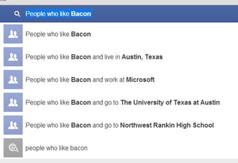 kelompok dan afiliasi yang menyukai bacon