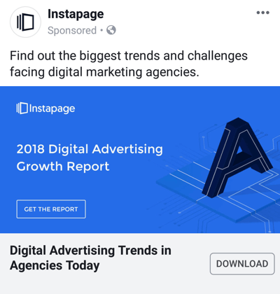 Teknik iklan Facebook yang memberikan hasil, misalnya dengan studi kasus penawaran Instapage