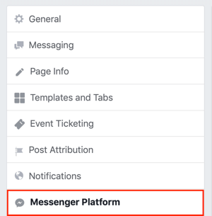 Kirim ke tab Discover Facebook Messenger, langkah 1.