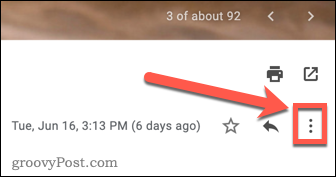 Ikon menu tiga titik di Gmail