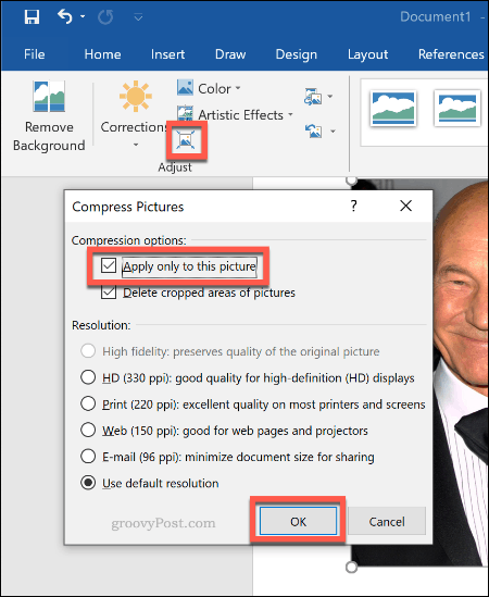 Kompres Gambar dalam Microsoft Word