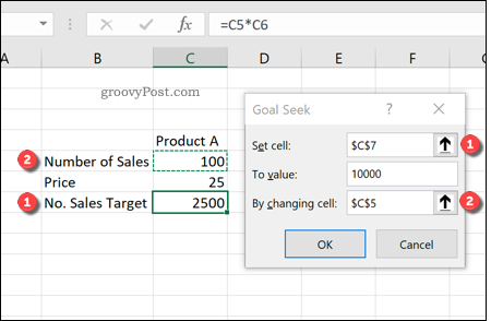 Menggunakan Goal Seek di Excel