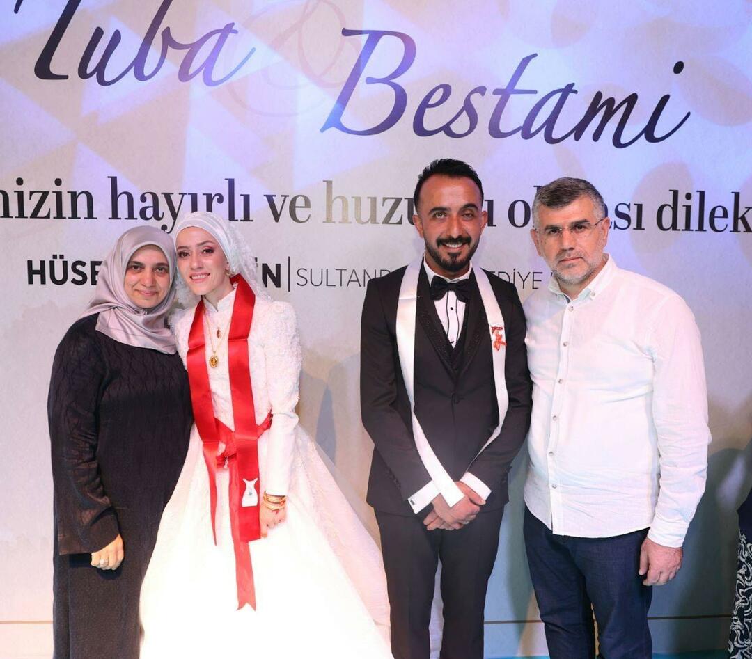 Pasangan korban gempa, yang gaun pengantinnya dibuat oleh Emine Erdoğan, memasuki rumah dunia!