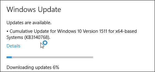Pembaruan Kumulatif Windows 10 KB3140768