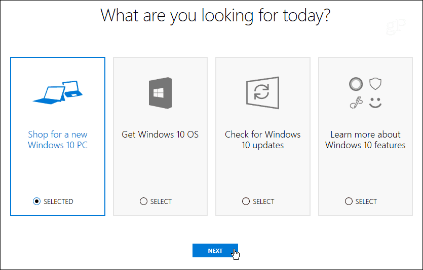 windows bantu pilih