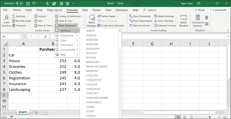 Memilih rata-rata jika di Excel