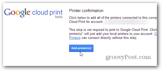 Tambahkan Print Cloud PRinters