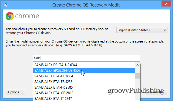 Pemulihan Chrome OS