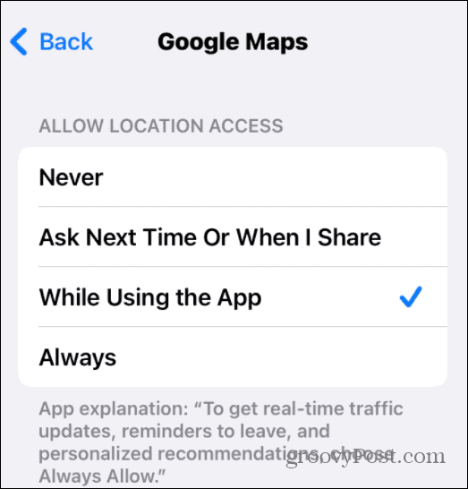 izinkan akses lokasi iphone