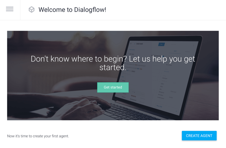 Buat opsi Agen di Dialogflow