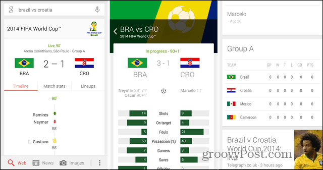 Piala Dunia 2014: Gunakan Google Now untuk Ikuti Tim Anda