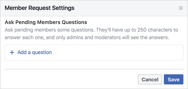 Anda dapat mengajukan 3 pertanyaan kepada anggota grup Facebook yang tertunda.