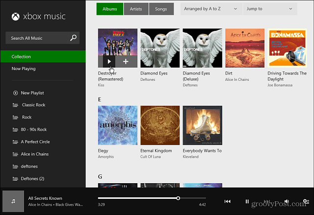 Antarmuka Web Musik Xbox