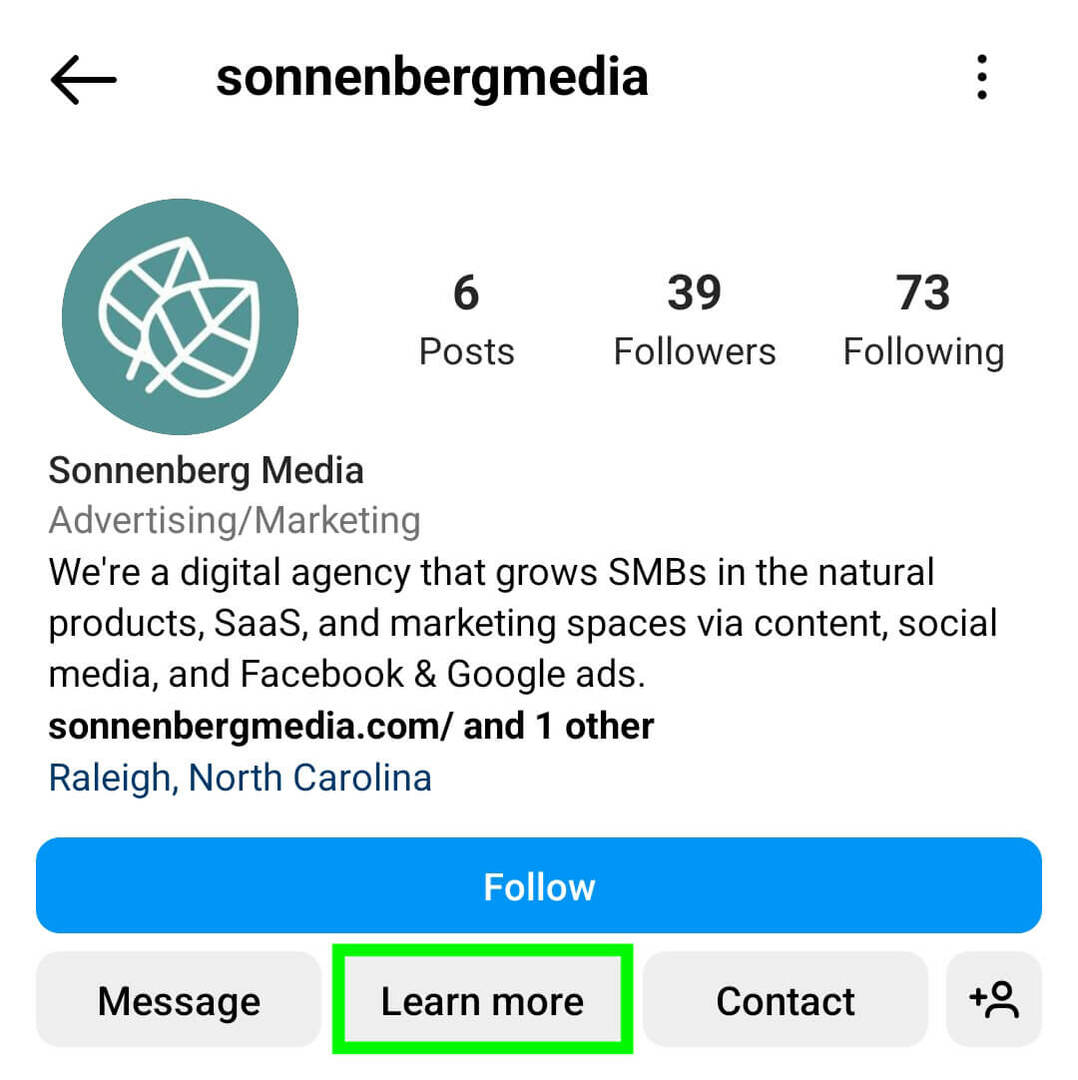 cara-membuat-pendaftaran-email-memimpin-bentuk-tindakan-tombol-pada-instagram-profil-bisnis-Anda-pelajari-lebih lanjut-default-panggilan-untuk-tindakan-cta-contoh-6