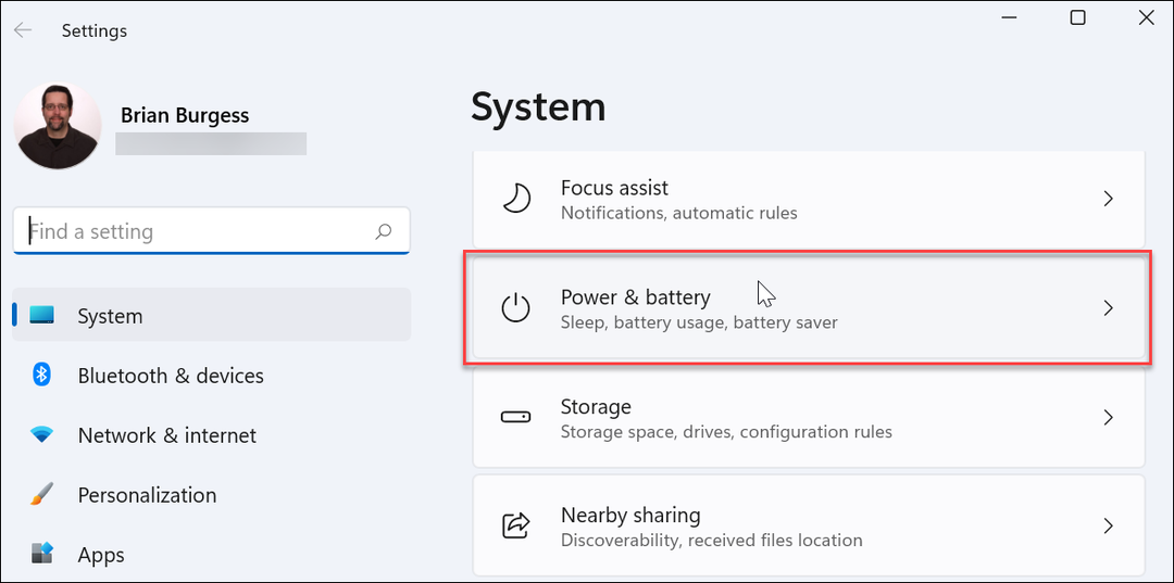 Pengaturan Daya dan Baterai Windows 11