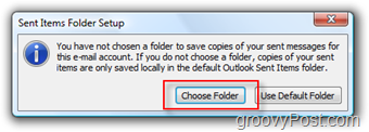 Menyiapkan folder KIRIM Surat untuk Akun iMAP di Outlook 2007