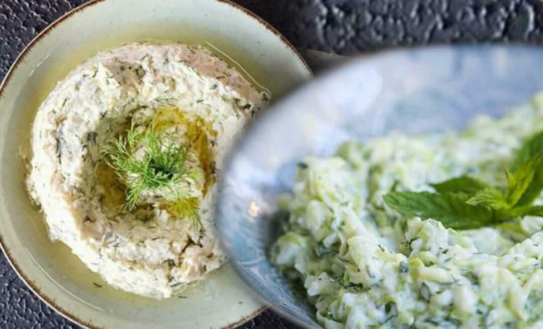Bagaimana cara membuat hidangan pembuka Nuraniye dari wilayah Ege? Resep Salad Meze Nuraniye Sehat!