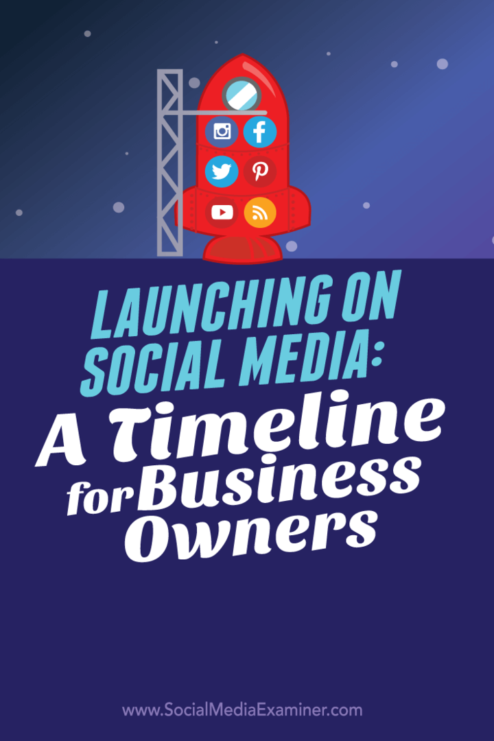 jadwal peluncuran sosial untuk pemilik bisnis