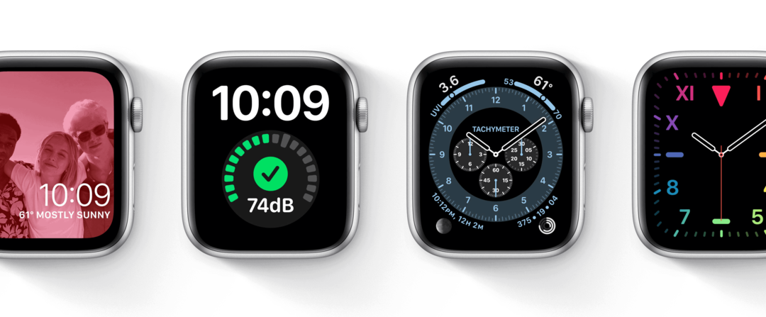 Wajah Apple Watch di watchOS 7