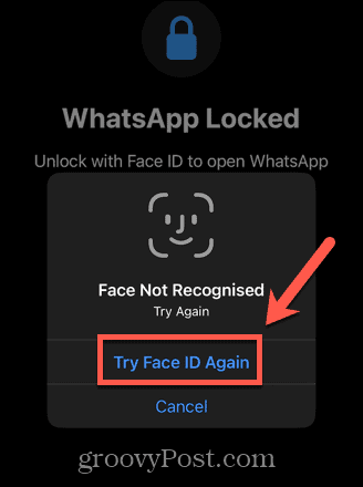 whatsapp coba id wajah lagi