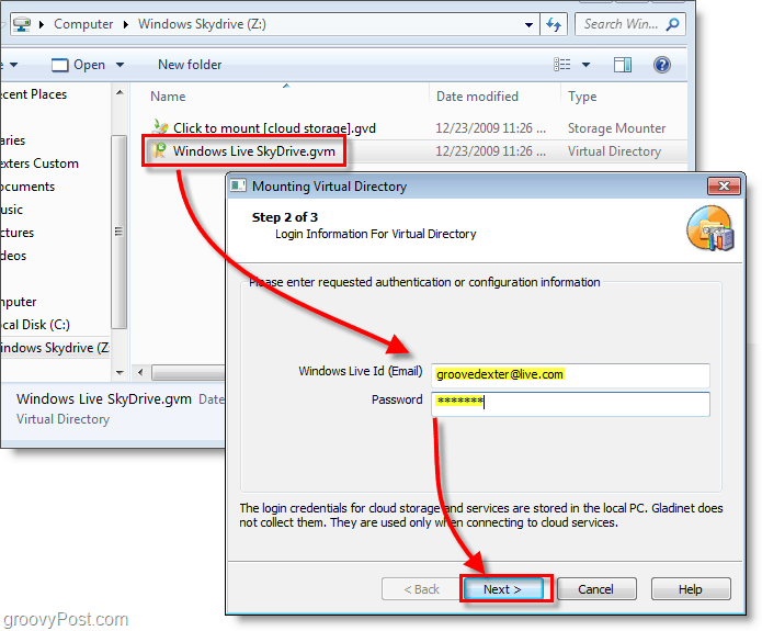 Pasang Windows Live SkyDrive ke Drive Letter di Windows Explorer [Bagaimana-Untuk]