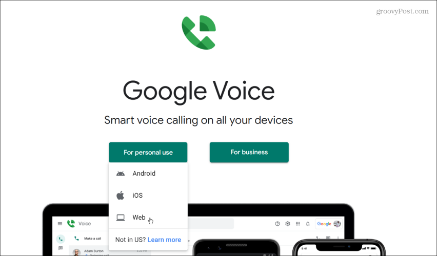 gunakan Google Voice untuk melakukan panggilan dari komputer