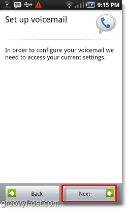 Pengaturan Google Voice di Android Mobile Voicemail