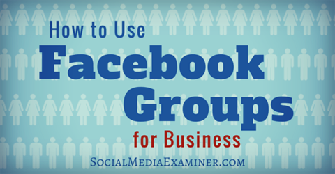 gunakan grup facebook untuk bisnis