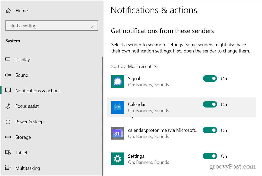 Matikan Suara Notifikasi Aplikasi di Windows