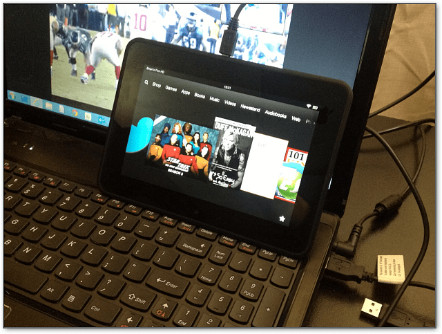 Hubungkan Kindle Fire HD Windows 8