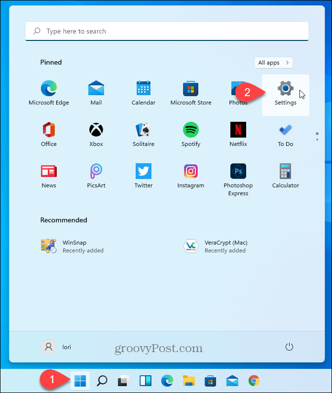 Buka Pengaturan Windows 11