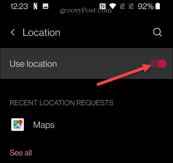 kalibrasi google maps Gunakan Lokasi