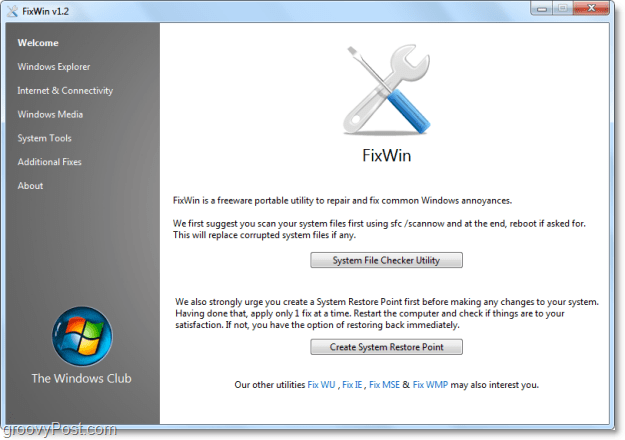 Perbaiki 50 Masalah Umum Windows 7 Dengan FixWin [groovyReview]