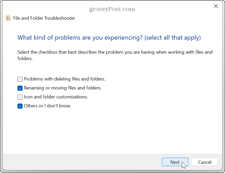 Kesalahan Zip di Windows 11
